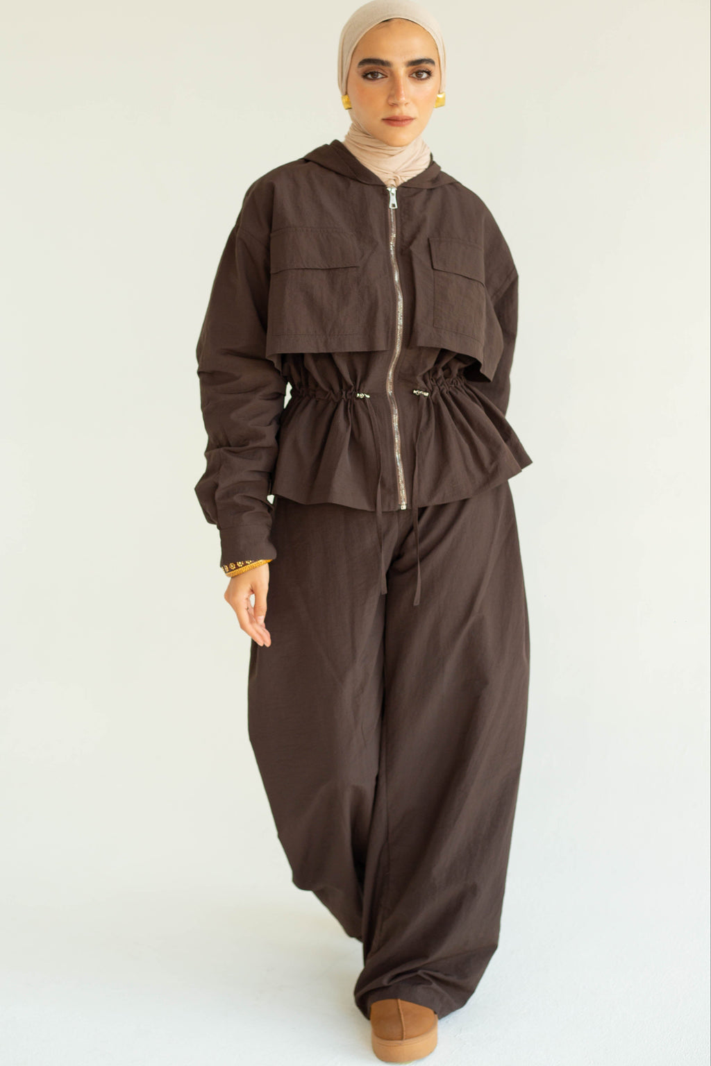 Brown Utility Co-ord Set