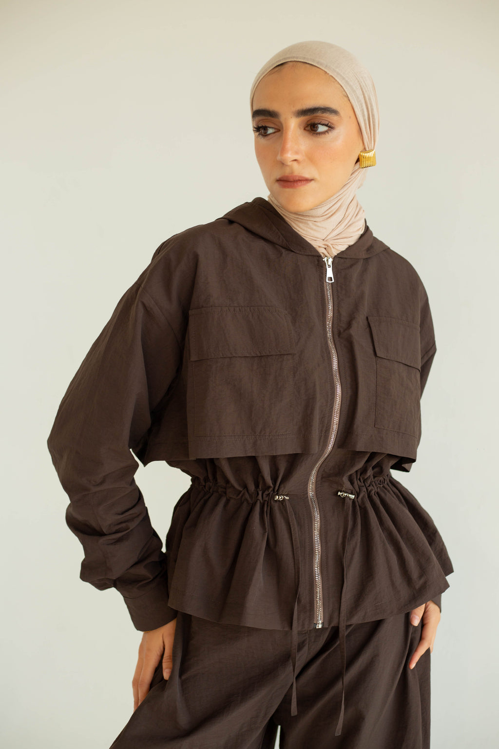 Brown Utility Co-ord Set