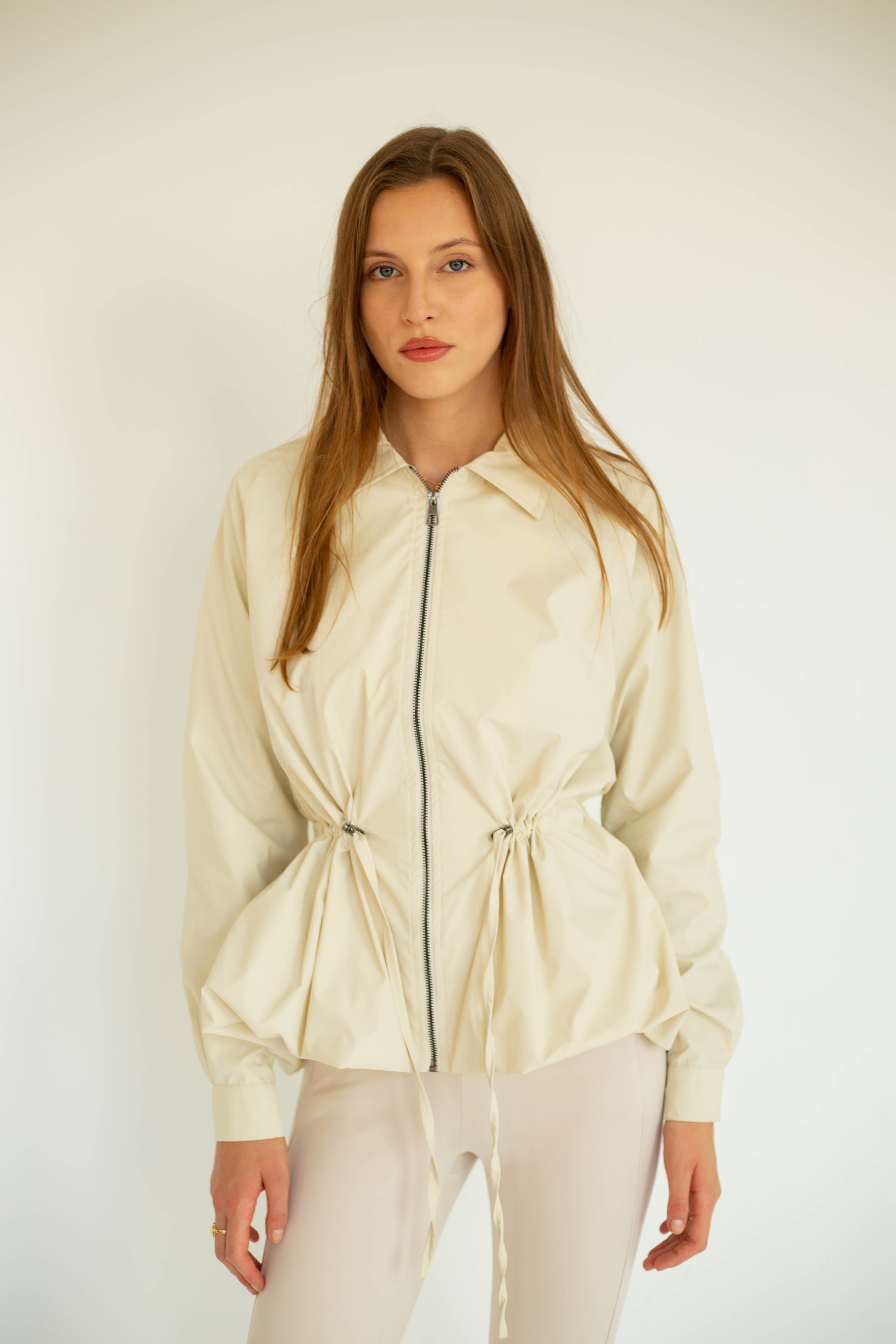Beige Balloon Jacket