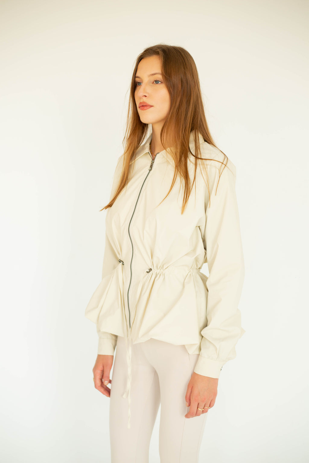 Beige Balloon Jacket