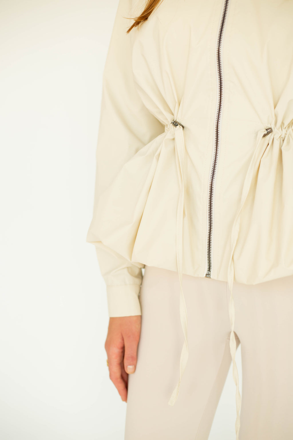 Beige Balloon Jacket