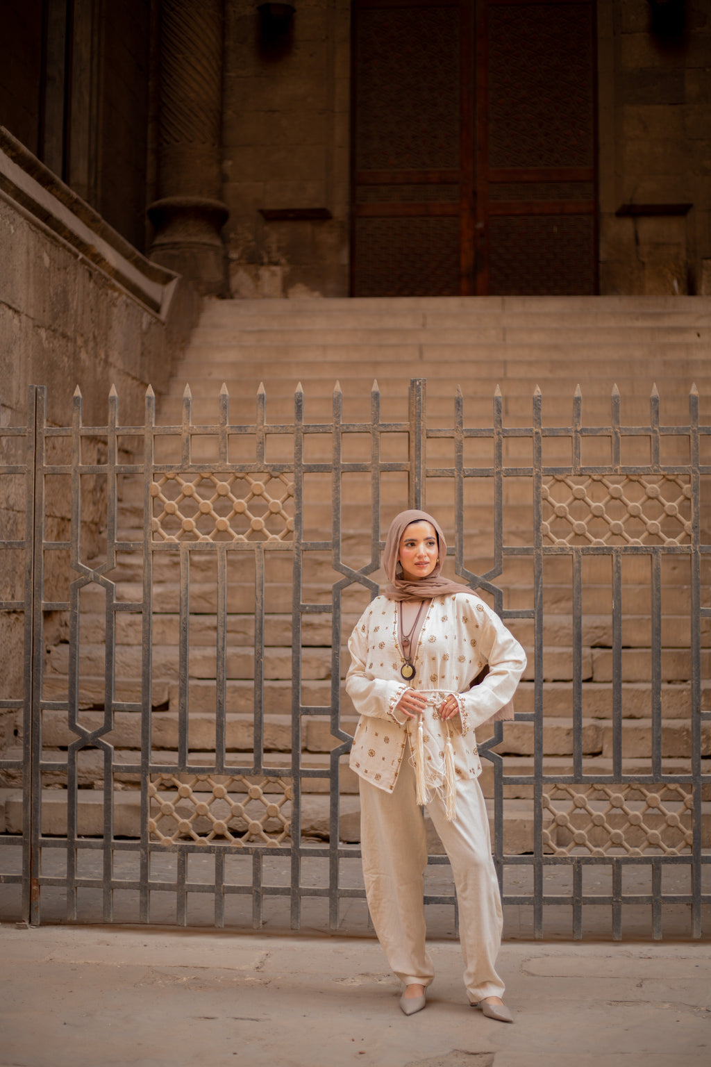 Qamar Embroidered Set