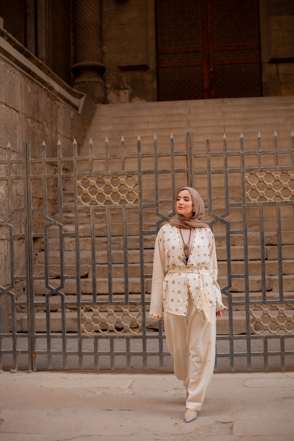 Qamar Embroidered Set