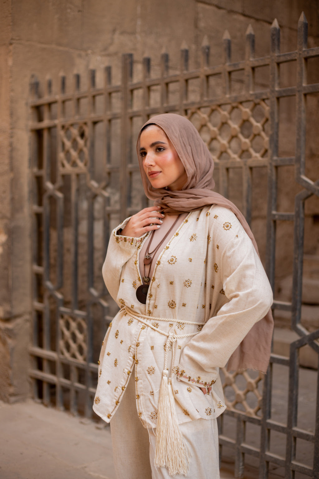 Qamar Embroidered Set