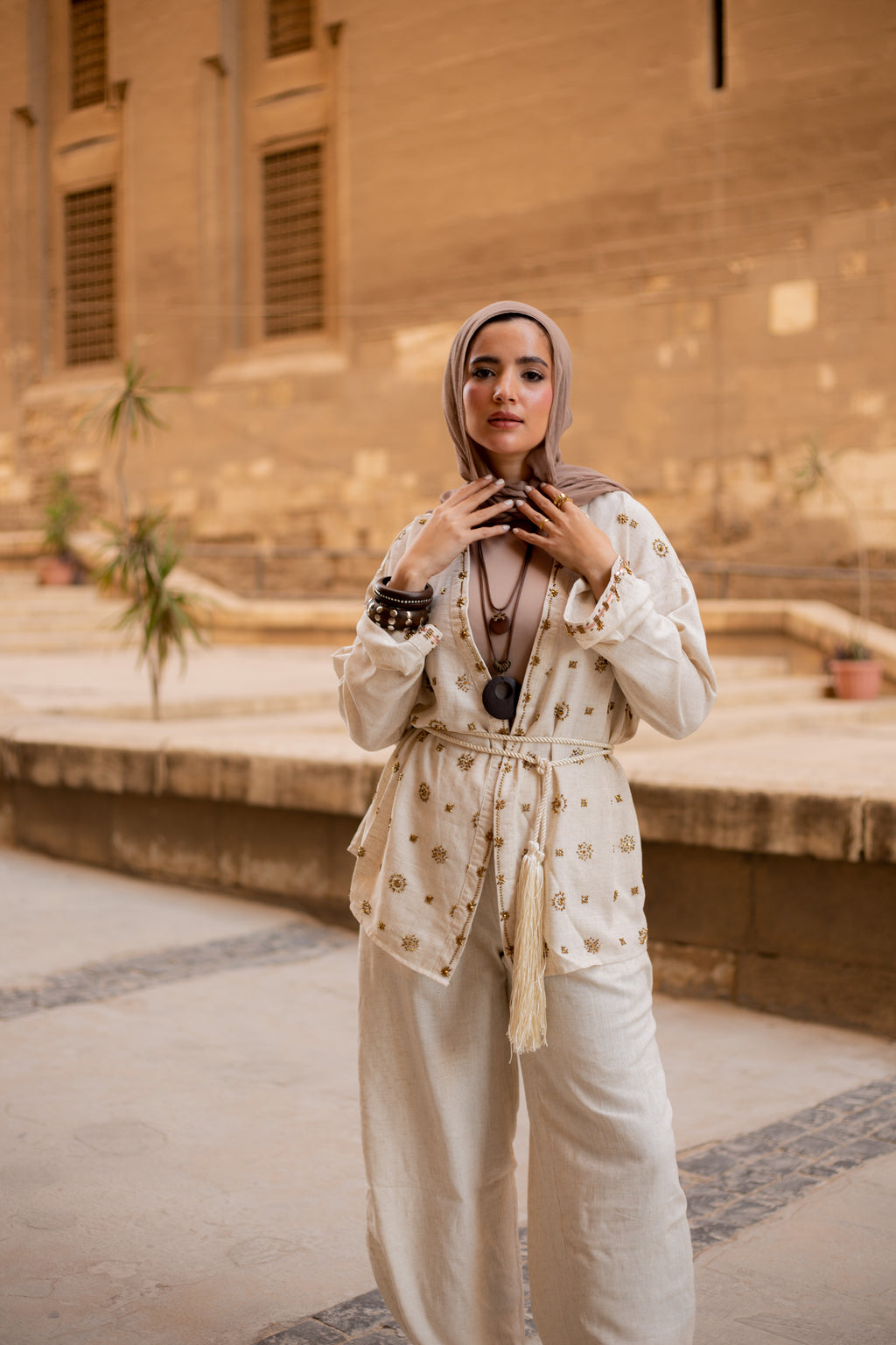 Qamar Embroidered Set