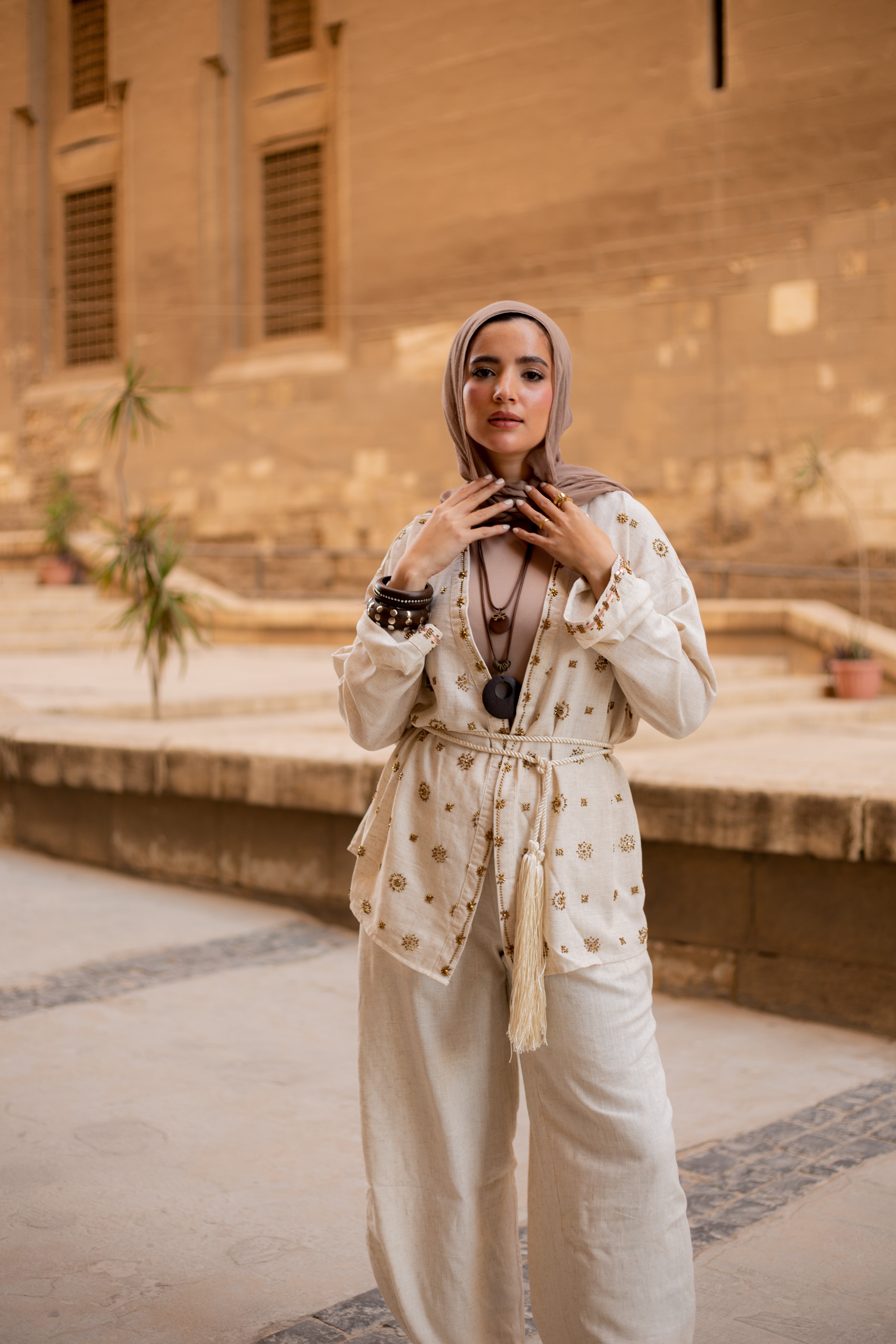 Qamar Embroidered Set