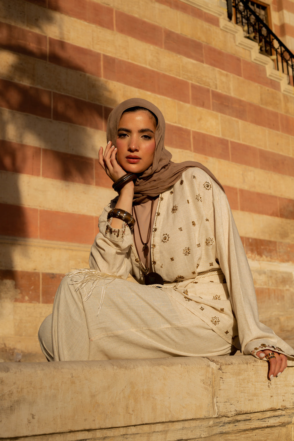 Qamar Embroidered Set